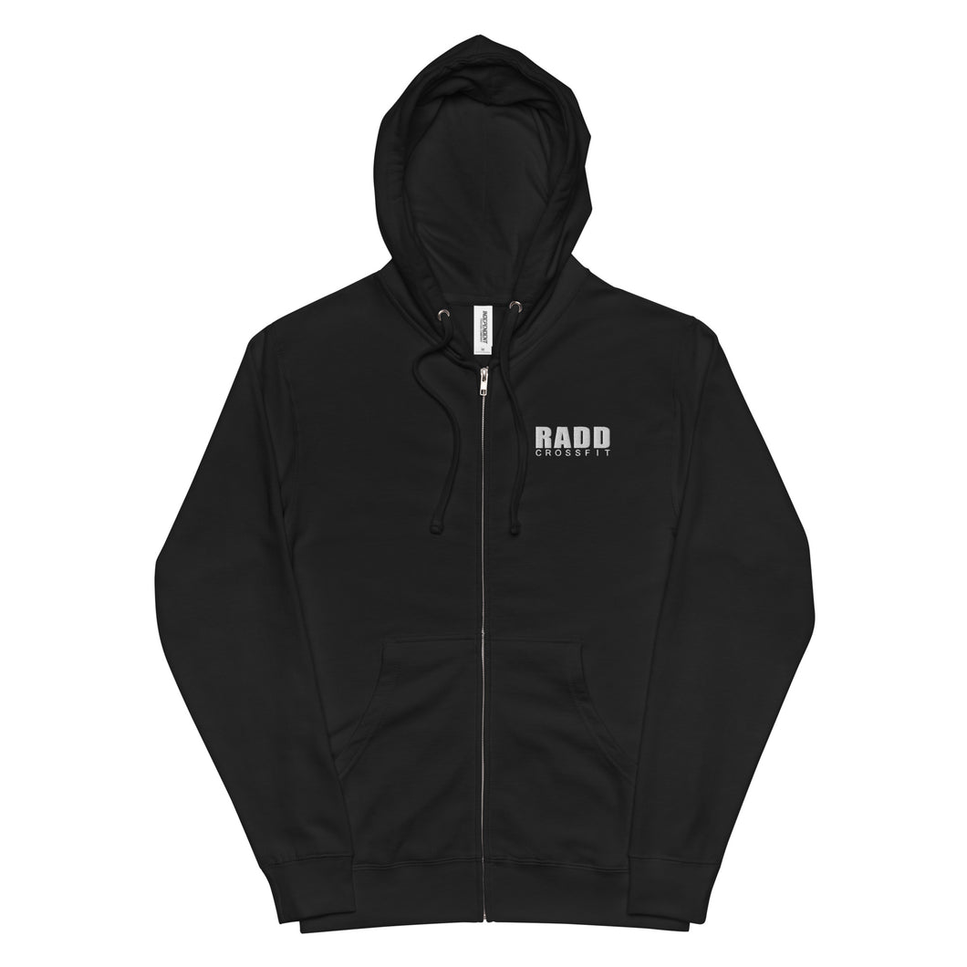 RADD CrossFit - Unisex fleece zip up hoodie
