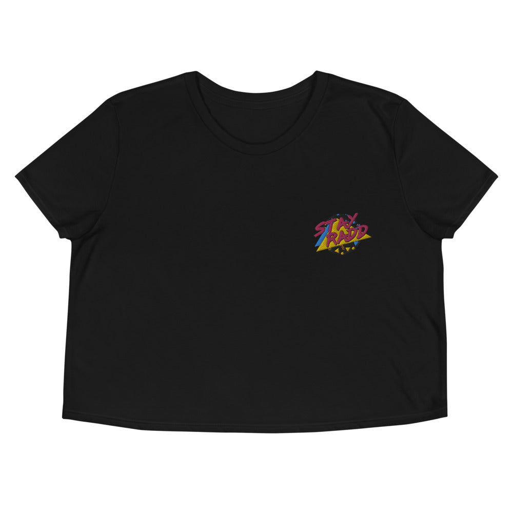 Stay RADD 90s Embroidered Crop Tee